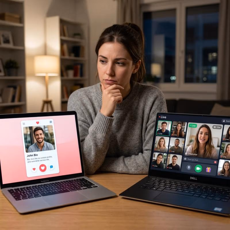 Dating Sites vs Cam Sites: What is the Difference?